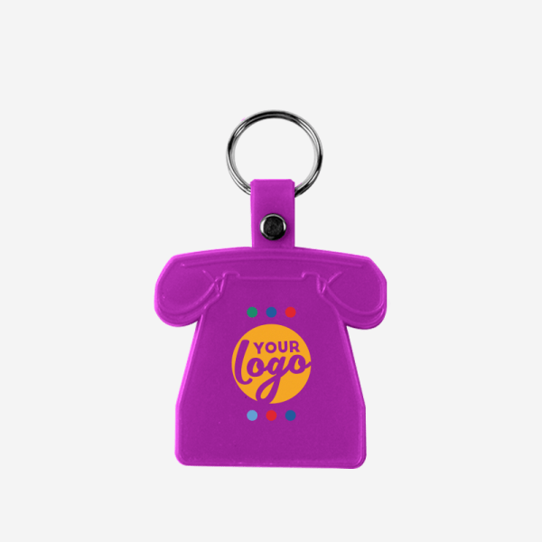 CK22 Telephone Shape Keyring 13 LM WEB Product CK22 SOFT SOFT TELEPHONE KEYRING GRAPE