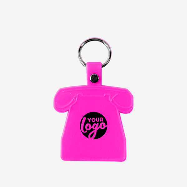 CK22 Telephone Shape Keyring 6 LM WEB Product CK22 SOFT SOFT TELEPHONE KEYRING MAGENTA