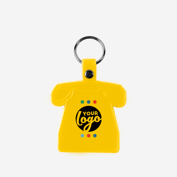 CK22 Telephone Shape Keyring 1 LM WEB Product CK22 SOFT SOFT TELEPHONE KEYRING YELLOW