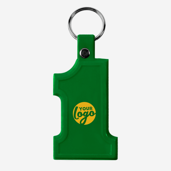 CK24 No 1 Keyring 11 LM WEB Product CK24 SOFT PLASTIC NO 1 KEYRING EMERALD GREEN