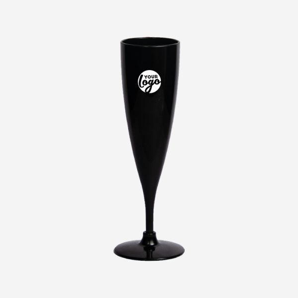 Champagne Glass - Solid 1 REF 1484 CHAMPAGNE GLASS PS SOLID 200ML BLACK