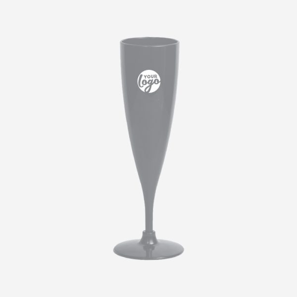 Champagne Glass - Solid 4 REF 1484 CHAMPAGNE GLASS PS SOLID 200ML GRAY