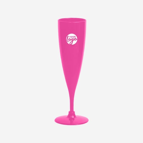 Champagne Glass - Solid 6 REF 1484 CHAMPAGNE GLASS PS SOLID 200ML MAGENTA