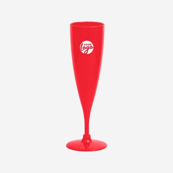 Champagne Glass - Solid 5 REF 1484 CHAMPAGNE GLASS PS SOLID 200ML RED
