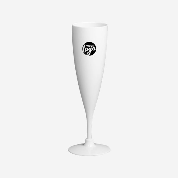 Champagne Glass - Solid 3 REF 1484 CHAMPAGNE GLASS PS SOLID 200ML WHITE