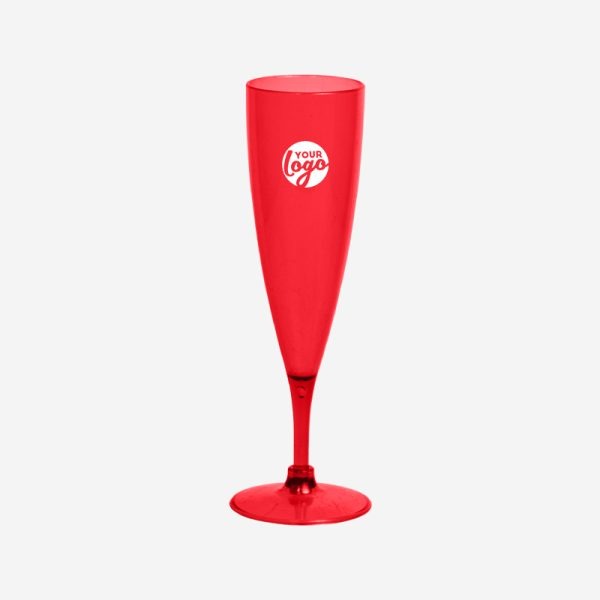 Champagne Glass - Clear 6 REF 498 CHAMPAGNE GLASS 200ML CLEAR RED