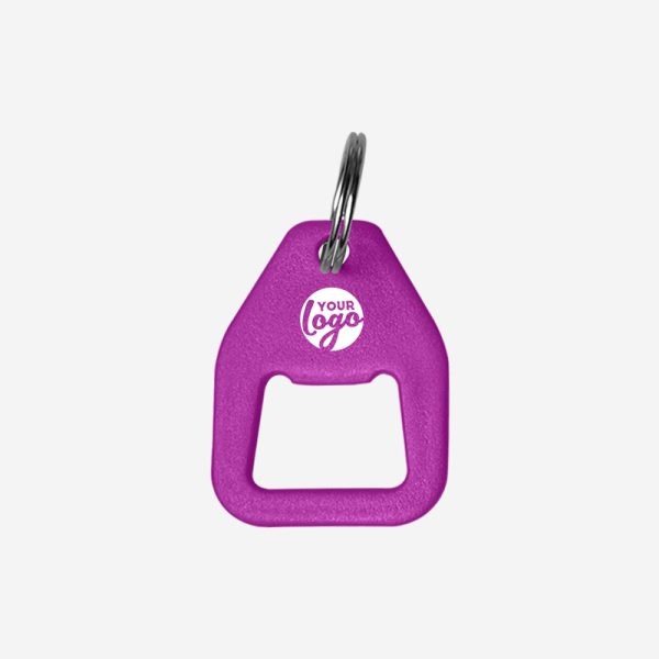 REF BO12 NYLON BOTTLE OPENER KEYRING GRAPE