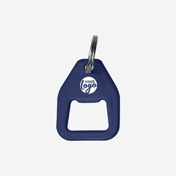 REF BO12 NYLON BOTTLE OPENER KEYRING NAVY BLUE