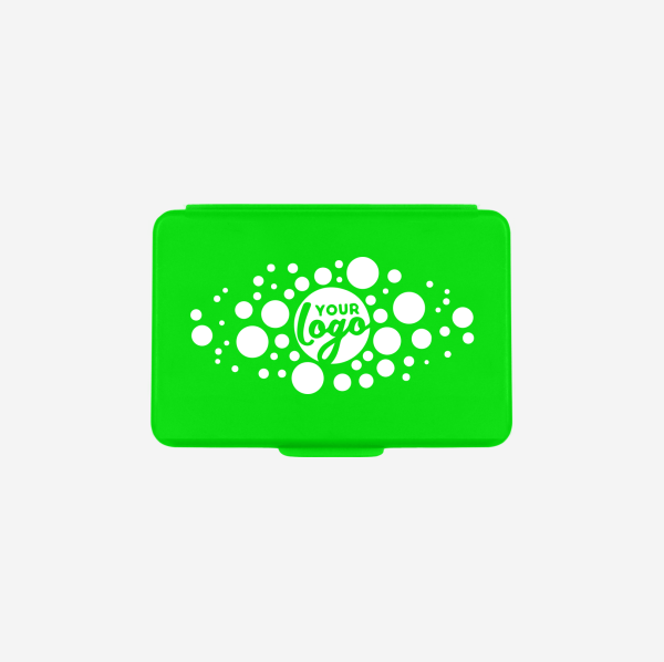 Ref. 1022 – Pill Box 6 Cavity Neon Green Pad