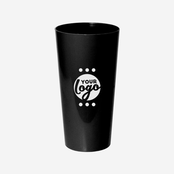 Ref. 486PP – Tumbler Large Polypropylene 600ml Black Pad