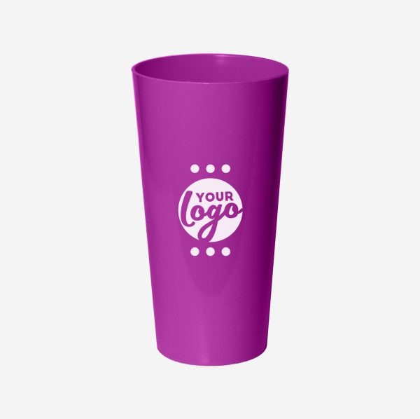 Ref. 486PP – Tumbler Large Polypropylene 600ml Grape Pad