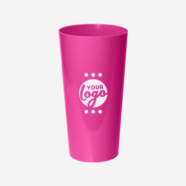 Ref. 486PP – Tumbler Large Polypropylene 600ml Magenta Pad