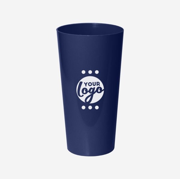 Ref. 486PP – Tumbler Large Polypropylene 600ml Navy Blue Pad