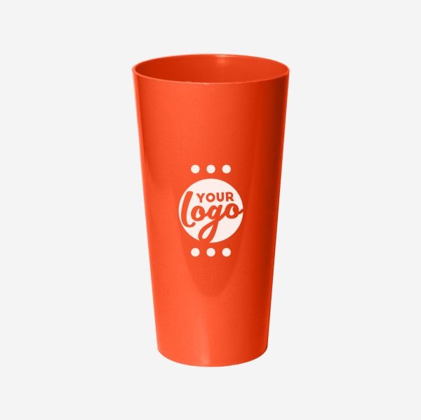 Ref. 486PP – Tumbler Large Polypropylene 600ml Orange Pad