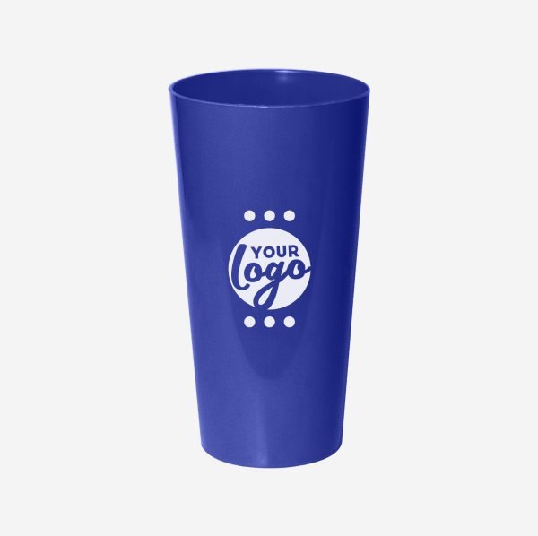 Ref. 486PP – Tumbler Large Polypropylene 600ml Royal Blue Pad