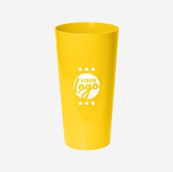 Ref. 486PP – Tumbler Large Polypropylene 600ml Yellow Pad