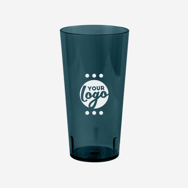 Ref. 486PS – Tumbler Large Polystyrene 600ml Clear Charcoal Pad