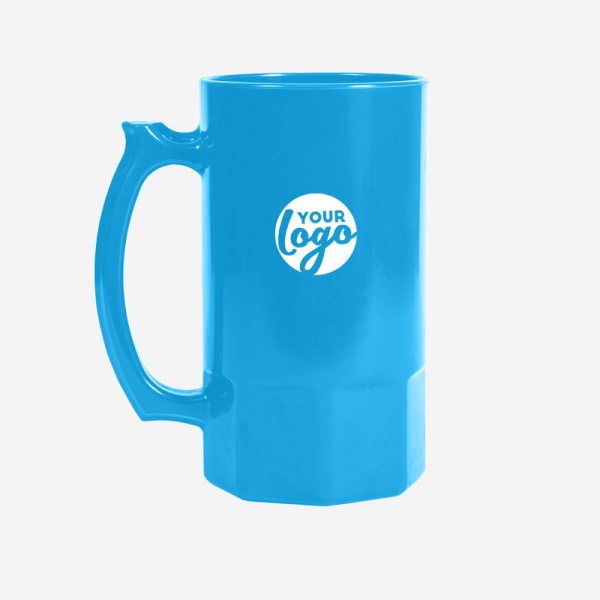 Ref. 493PS Lumo Beer Mug 500ML PP CYAN