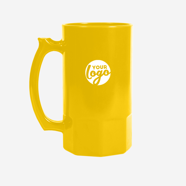 Ref. 493PS Lumo Beer Mug 500ML PP YELLOW