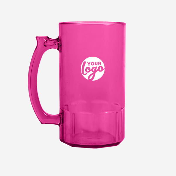 Ref. 493PS Lumo Beer Mug 500ML PS MAGENTA