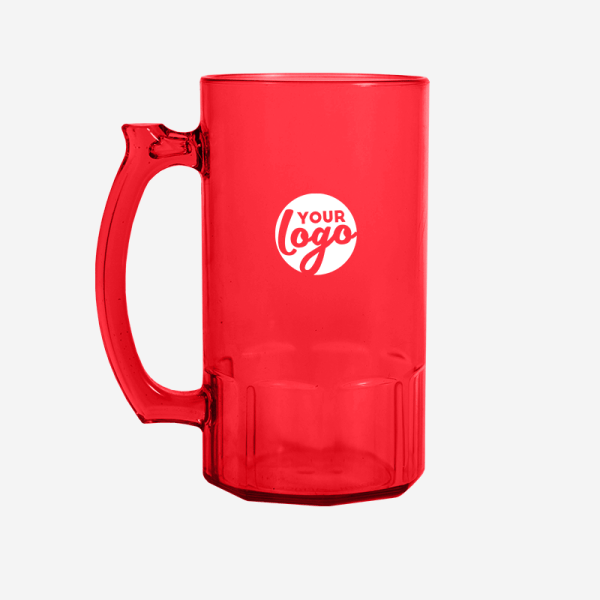 Ref. 493PS Lumo Beer Mug 500ML PS RED