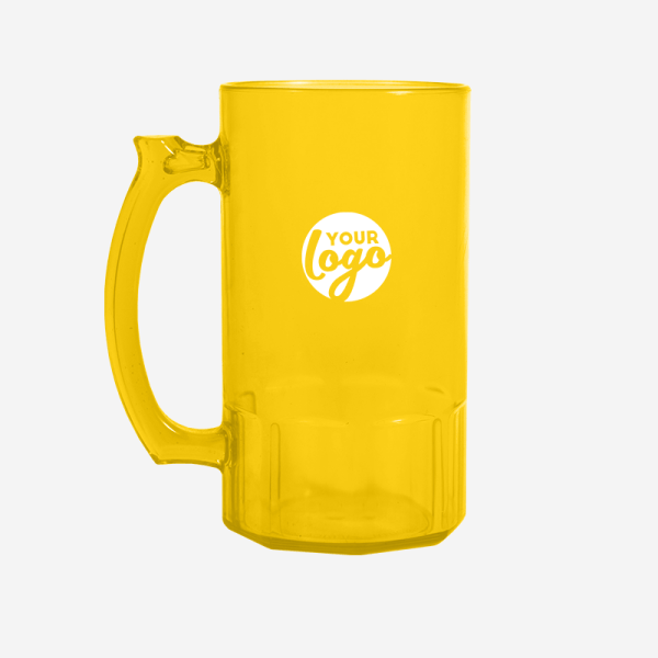 Ref. 493PS Lumo Beer Mug 500ML PS YELLOW