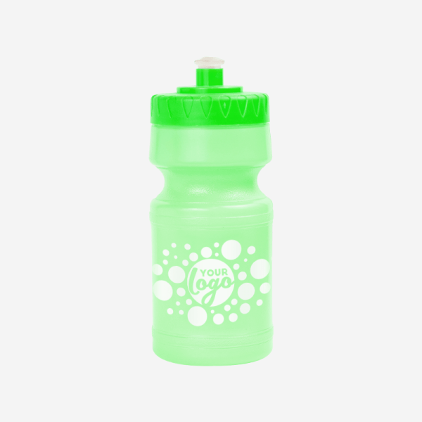 500ML SP2 SPORTS BOTTLE SILKSCREEN CLEAR LIME GREEN