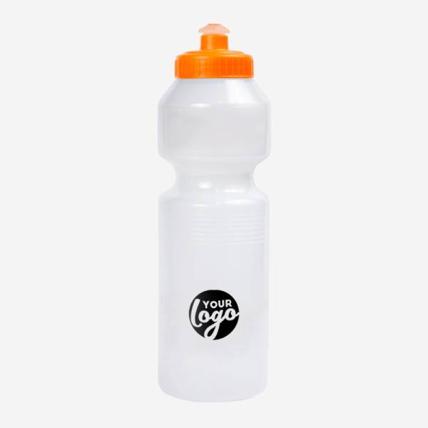 Opaque Standard 750ml Sports Bottle 92 750ML PLASTIC WATER BOTTLE PAD OPAQUE ORANGE