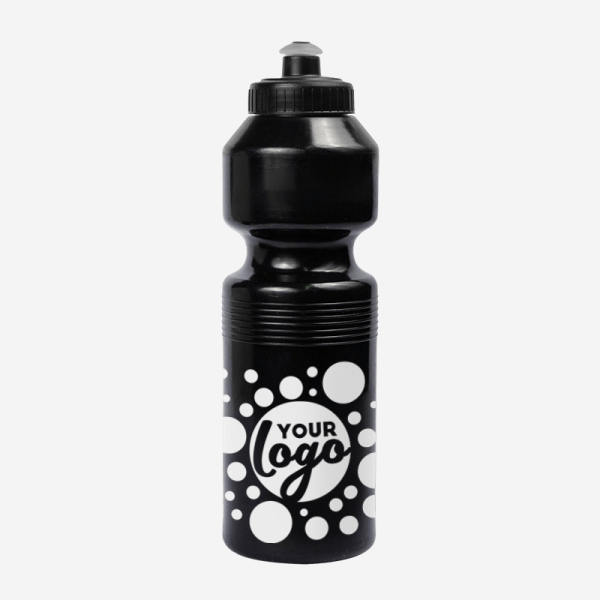 750ML PLASTIC WATER BOTTLE SILK BLACK