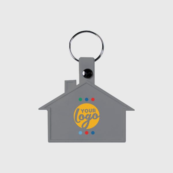LM WEB Product CK21 SOFT HOUSE KEYRING COOL GREY