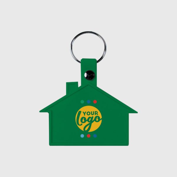 LM WEB Product CK21 SOFT HOUSE KEYRING EMERALD