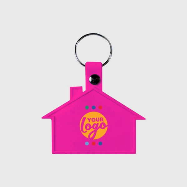 LM WEB Product CK21 SOFT HOUSE KEYRING MAGENTA