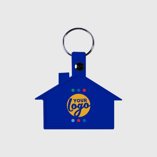 LM WEB Product CK21 SOFT HOUSE KEYRING ROYAL BLUE