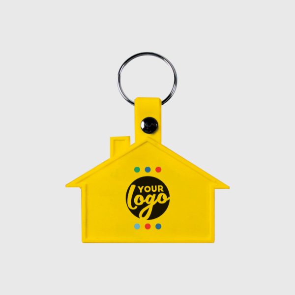 LM WEB Product CK21 SOFT HOUSE KEYRING YELLOW