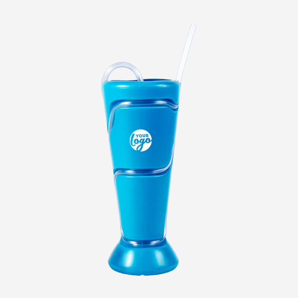 Tumbler with wrap around straw 7 Ref. 421A Lumo Tumbler 500ML CYAN