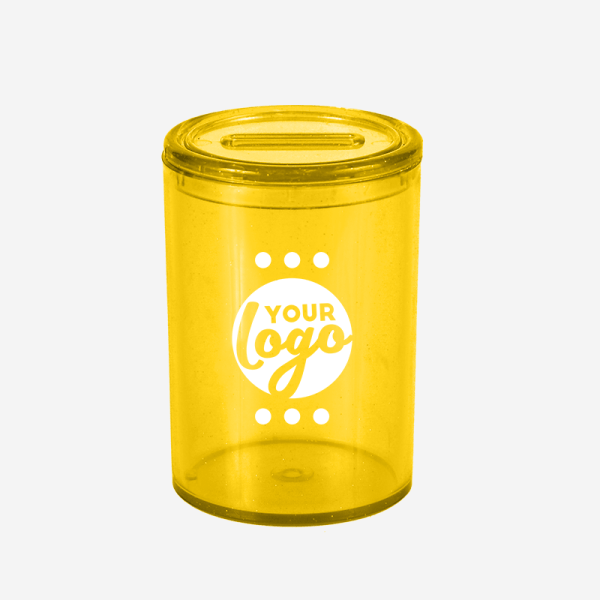 LM WEB Product Ref 727PS Round Money Box Yellow 2