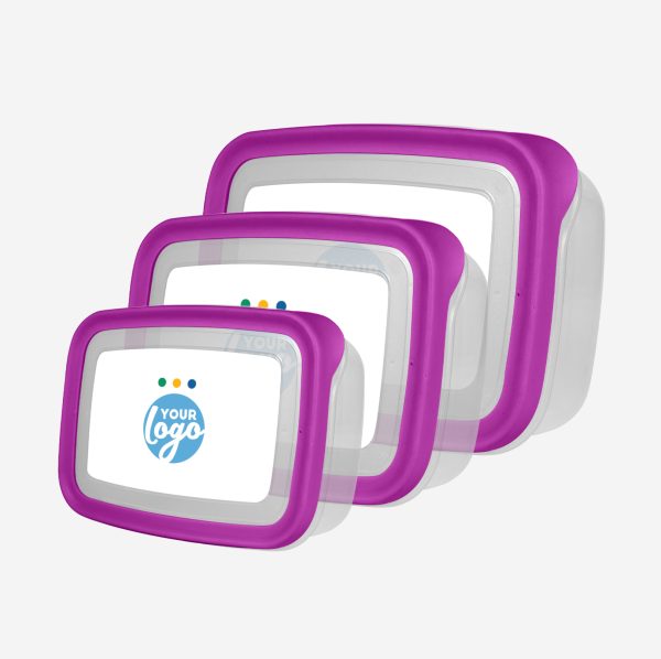PLASTIC CONTAINER SET STICKER GRAPE