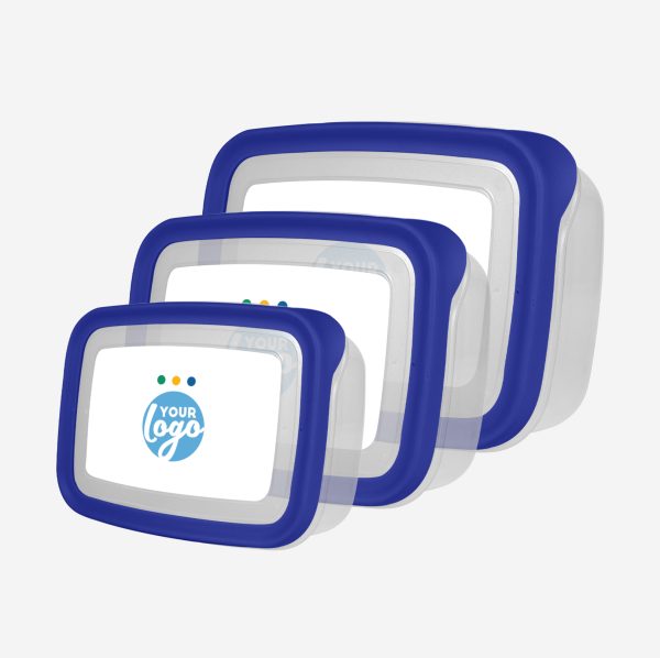 PLASTIC CONTAINER SET STICKER R BLUE
