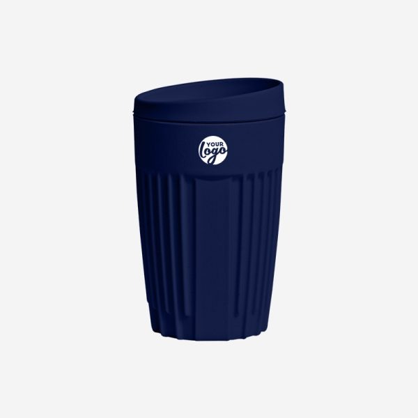 Ribbed Coffee Cup 350ml 9 REF 1740 NEW RIBBED COFFEE TUMBLER 350ML N BLUE