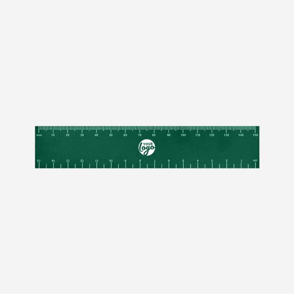 REF 513 RULER 15CM X 25MM BOTTLE GREEN 1