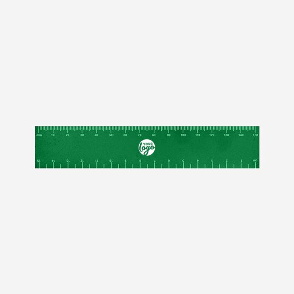 REF 513 RULER 15CM X 25MM EMERALD GREEN 1
