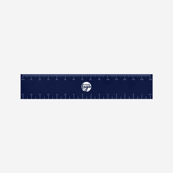 REF 513 RULER 15CM X 25MM NAVY BLUE 1