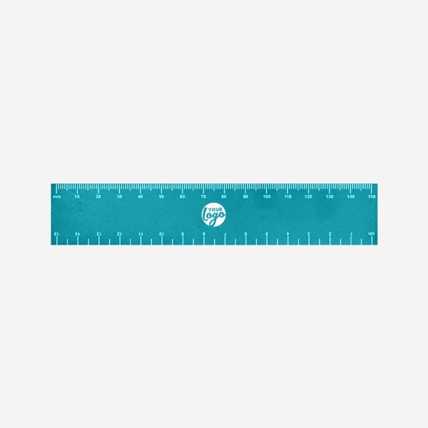 REF 513 RULER 15CM X 25MM TURQUOISE 1
