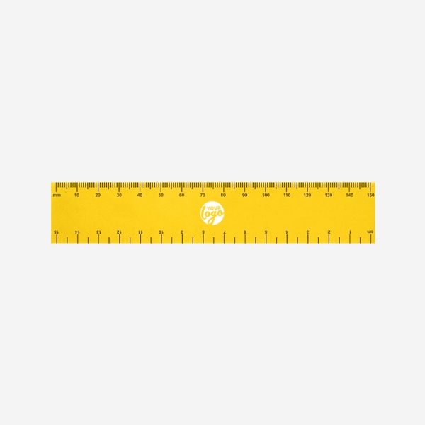 REF 513 RULER 15CM X 25MM YELLOW 1