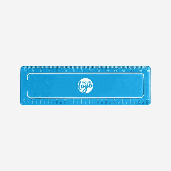 Paper Clip Ruler 15cm 7 REF 516 PAPER CLIP RULER 15CM X 45MM CYAN 1