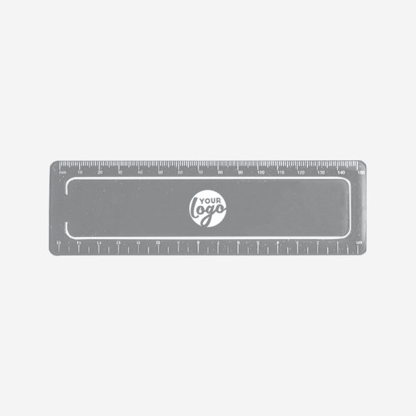 Paper Clip Ruler 15cm 4 REF 516 PAPER CLIP RULER 15CM X 45MM GRAY 1
