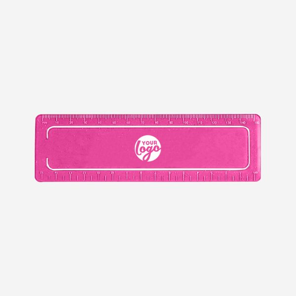 Paper Clip Ruler 15cm 6 REF 516 PAPER CLIP RULER 15CM X 45MM MAGENTA 1