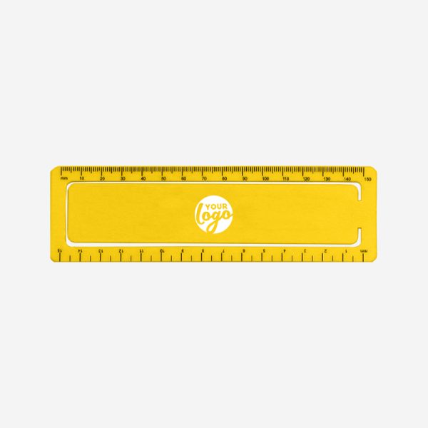 Paper Clip Ruler 15cm 14 REF 516 PAPER CLIP RULER 15CM X 45MM YELLOW 1