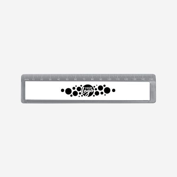 REF 520 RULER WITH RECESS 15CM GRAY