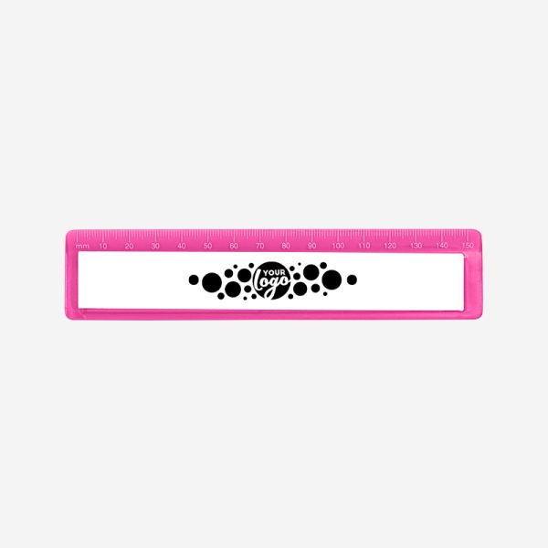 REF 520 RULER WITH RECESS 15CM MAGENTA